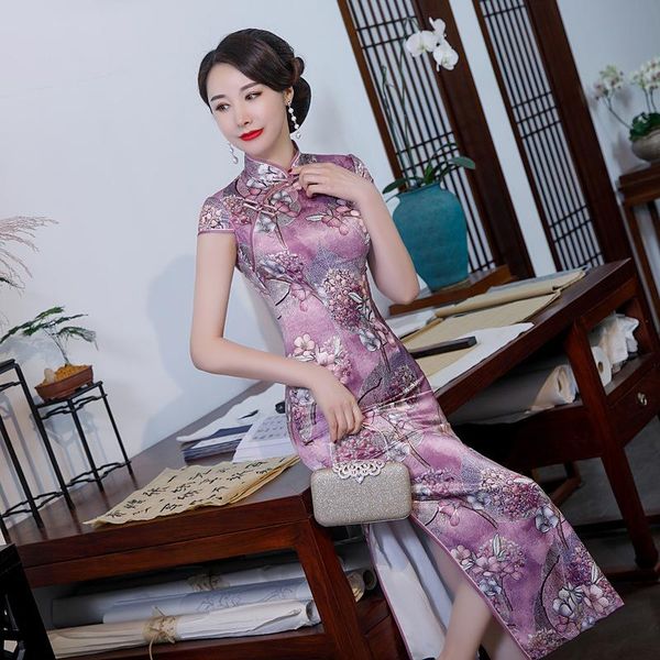 ethnic clothing chinese traditional dress women satin qipao long cheongsam flower plus size l xl xxl xxxl 4xl, Red
ethnic clothing chinese traditional dress women satin qipao long cheongsam flower plus size l xl xxl xxxl 4xl, Red