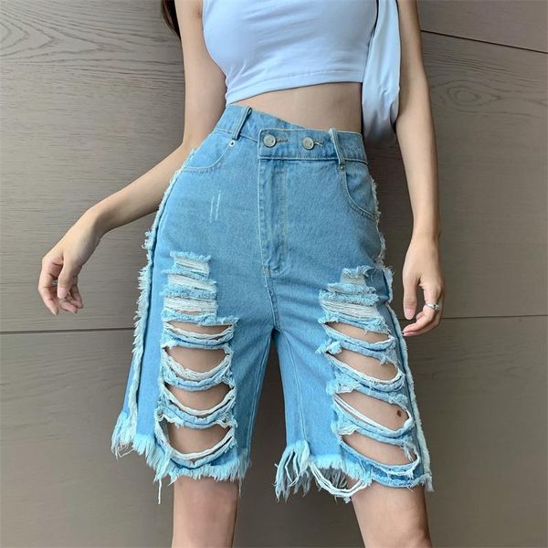 women's jeans summer ripped 2021 korean fashion personality holes irregula waist boyfriend blue denim pants casual knee length
women's jeans summer ripped 2021 korean fashion personality holes irregula waist boyfriend blue denim pants casual knee length