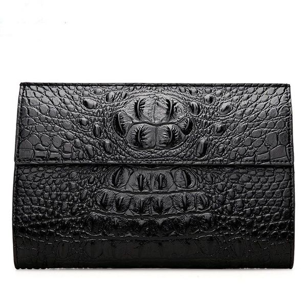 wallets 2021 alligator business men's long natural real leather male cow genuine cash purses clutch men card holders, Red;black 
wallets 2021 alligator business men's long natural real leather male cow genuine cash purses clutch men card holders, Red;black