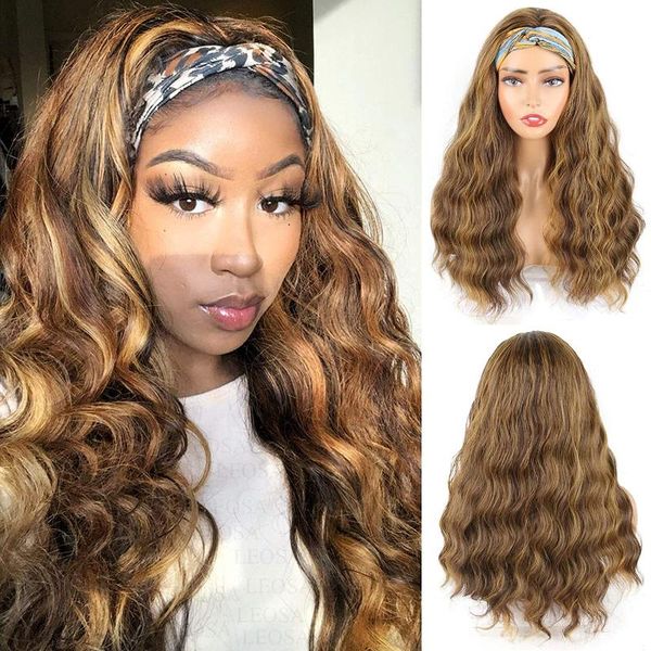 synthetic wigs long curly hair headband water wave highlights glueless machine made for women daily wear, Black
synthetic wigs long curly hair headband water wave highlights glueless machine made for women daily wear, Black