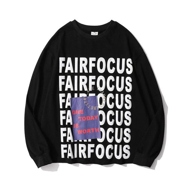 men's hoodies & sweatshirts kiovno men hip hop letter printed t shirt long sleeves loose fit streetwear cotton for male high street, Black
men's hoodies & sweatshirts kiovno men hip hop letter printed t shirt long sleeves loose fit streetwear cotton for male high street, Black