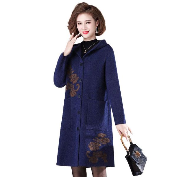 women's wool & blends middle-aged autumn winter women woolen jacket 2021embroidered windbreaker female casual hooded coat, Black
women's wool & blends middle-aged autumn winter women woolen jacket 2021embroidered windbreaker female casual hooded coat, Black