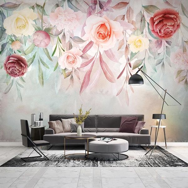 custom any size mural wallpaper 3d hand painted watercolor flowers pastoral style wall painting living room tv bedroom wallpapers
custom any size mural wallpaper 3d hand painted watercolor flowers pastoral style wall painting living room tv bedroom wallpapers