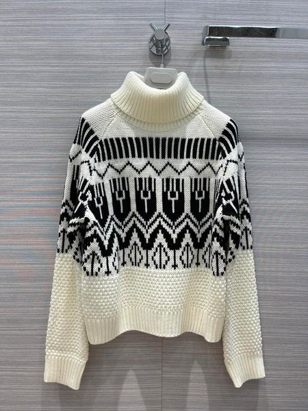 women's sweaters 2021 women fashion long sleeve geometric pattern intarsia knit turtleneck sweater 1012, White;black
women's sweaters 2021 women fashion long sleeve geometric pattern intarsia knit turtleneck sweater 1012, White;black