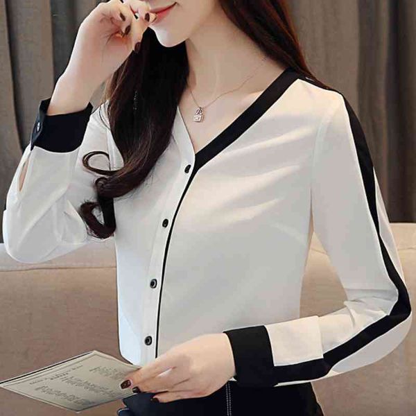blouses woman white blouse autumn long sleeve women shirts v -neck blouse women womens and blouses blusa feminina a878 210426
blouses woman white blouse autumn long sleeve women shirts v -neck blouse women womens and blouses blusa feminina a878 210426