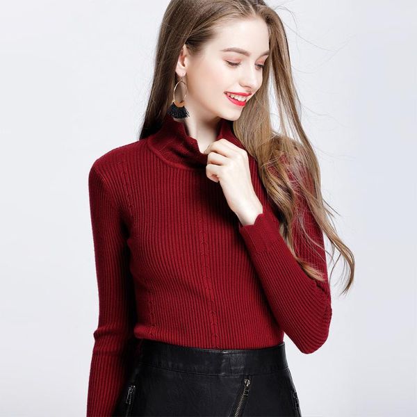 women's sweaters 2021 autumn fashion women sweater high elastic solid turtleneck slim tight bottoming knitted pullovers, White;black
women's sweaters 2021 autumn fashion women sweater high elastic solid turtleneck slim tight bottoming knitted pullovers, White;black