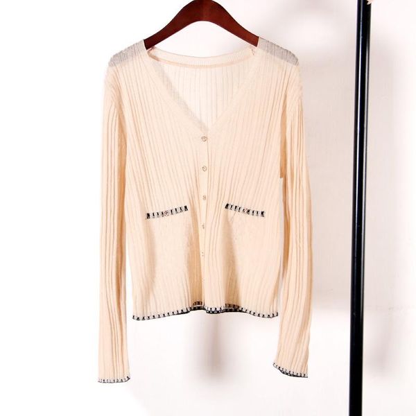 women's blouses & shirts 2021 spring summer hollow out thin women knitted v-neck full sleeve linen short length striped female wild ti, White
women's blouses & shirts 2021 spring summer hollow out thin women knitted v-neck full sleeve linen short length striped female wild ti, White