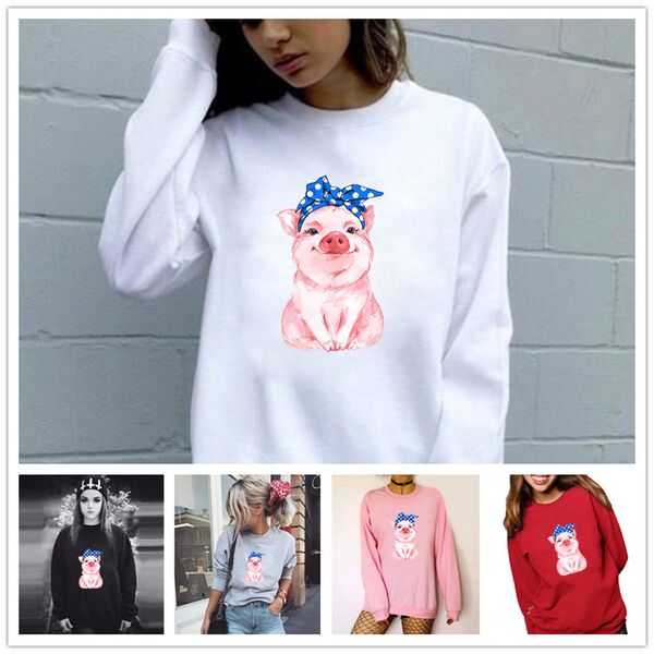 women hoodie cute pig printed s fleece long sleeve o neck loose sweatshirt girls pullovers winter, Black
women hoodie cute pig printed s fleece long sleeve o neck loose sweatshirt girls pullovers winter, Black