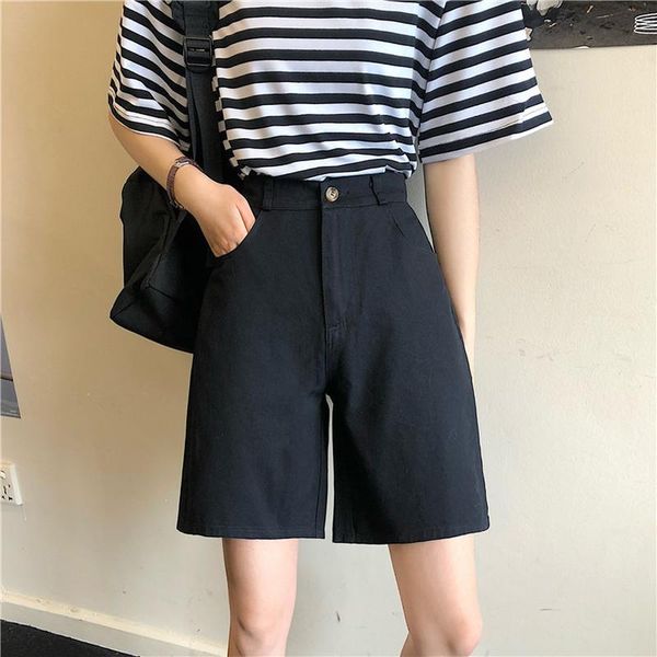women's shorts women oversize comfortable leisure streetwear simple all-match korean style lady high waist summer cargo short, White;black
women's shorts women oversize comfortable leisure streetwear simple all-match korean style lady high waist summer cargo short, White;black