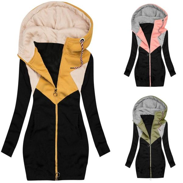 women's jackets women fashion splicing print jacket zipper pocket sweatshirt long sleeve coat autumn coats plus size 2021 veste femme, Black;brown
women's jackets women fashion splicing print jacket zipper pocket sweatshirt long sleeve coat autumn coats plus size 2021 veste femme, Black;brown