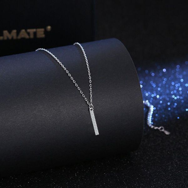 chokers 2021 long strip cz white zircon pendant fashion lady titanium steel silver plated clavicle chain charm jewelry, Golden;silver
chokers 2021 long strip cz white zircon pendant fashion lady titanium steel silver plated clavicle chain charm jewelry, Golden;silver
