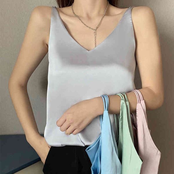 women's tanks & camis korean style womens v-neck summer tank woman sleeveless black tees cami halter plus size elega, White
women's tanks & camis korean style womens v-neck summer tank woman sleeveless black tees cami halter plus size elega, White