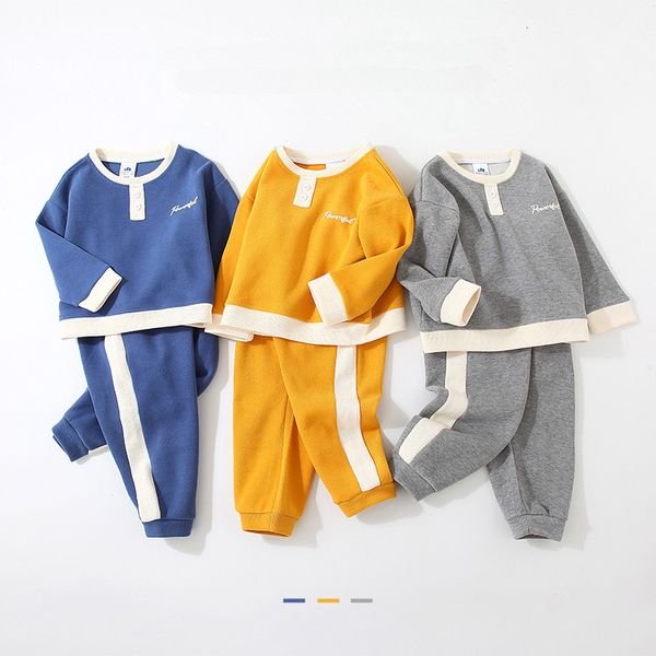 2021 autumn spring casual 2-10 years cotton comfortable color patchwork o-neck sweatshirt+pants sports set for kids baby boys, Blue
2021 autumn spring casual 2-10 years cotton comfortable color patchwork o-neck sweatshirt+pants sports set for kids baby boys, Blue