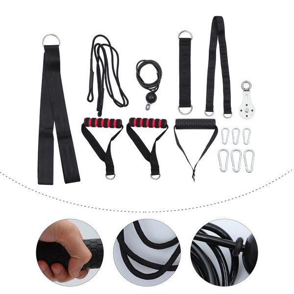 resistance bands 1 set of triceps extension pulley system steel carabiners arm exercise tools
resistance bands 1 set of triceps extension pulley system steel carabiners arm exercise tools