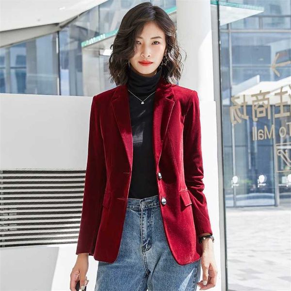 peonfly spring autumn suit coat women fashion slim velvet long-sleeved jacket female casual plus size blazer 211019, White;black
peonfly spring autumn suit coat women fashion slim velvet long-sleeved jacket female casual plus size blazer 211019, White;black
