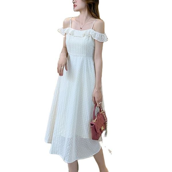 temperament suspender dress retro over the knee long skirt elegant female summer fashion women's clothing 210524, Black;gray
temperament suspender dress retro over the knee long skirt elegant female summer fashion women's clothing 210524, Black;gray