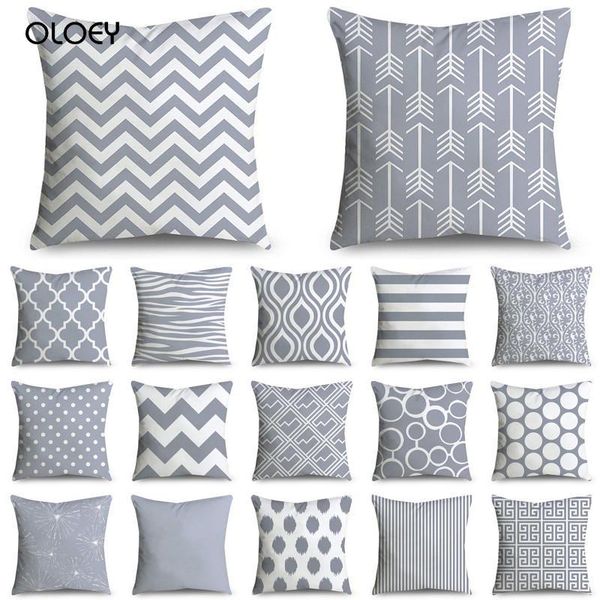 45*45cm gray striped geometric pillowcase polyester home bedroom decor el car seat backrest decorative pillow case
45*45cm gray striped geometric pillowcase polyester home bedroom decor el car seat backrest decorative pillow case