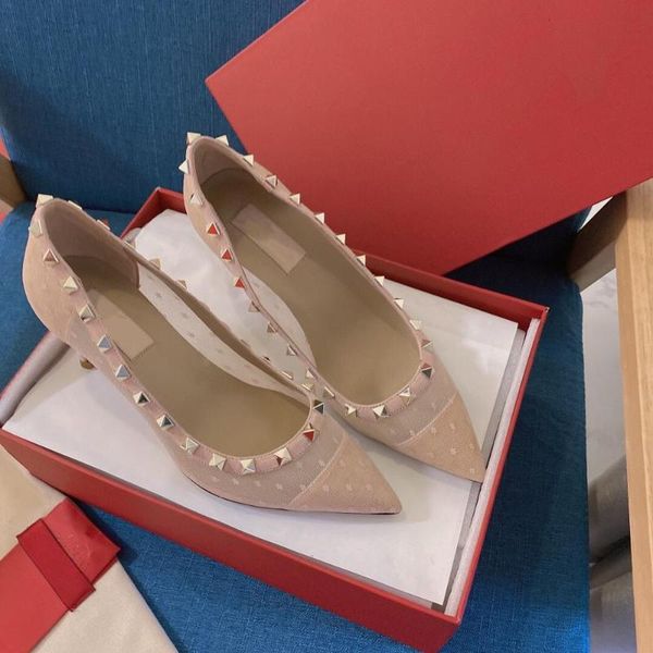 dress shoes women polka dot air mesh pumps rivet decora high thin heels pointed toes zapatos de mujer shallow woman, Black
dress shoes women polka dot air mesh pumps rivet decora high thin heels pointed toes zapatos de mujer shallow woman, Black