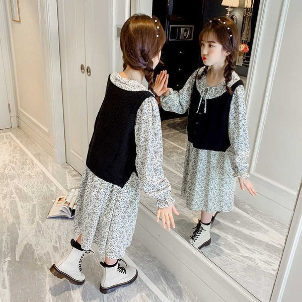 girls drs 2021 style exotic floral spring and autumn girls princs skirt net red children's suit, Black;gray
girls drs 2021 style exotic floral spring and autumn girls princs skirt net red children's suit, Black;gray