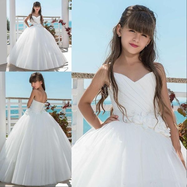 2020 sweetheart flower girl dresses for weddings sleeveless flowers sash lace up back first communion dress for girls, White;blue
2020 sweetheart flower girl dresses for weddings sleeveless flowers sash lace up back first communion dress for girls, White;blue