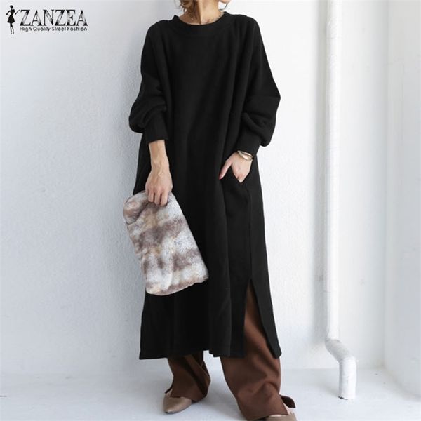 autumn sweatshirt dress zanzea winter sundress sleeve split hem casual loose long vestidos solid baggy fleece pullover 5xl, Black;gray
autumn sweatshirt dress zanzea winter sundress sleeve split hem casual loose long vestidos solid baggy fleece pullover 5xl, Black;gray