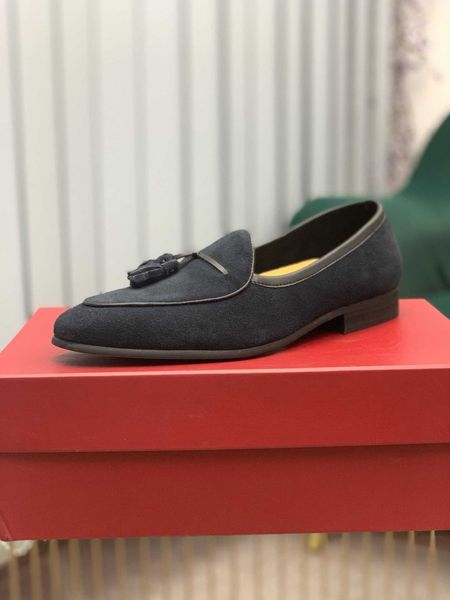 autumn and winter 20 business leather shoes frosted cow upper men's formal ess low heel tassel guangzhou, Black
autumn and winter 20 business leather shoes frosted cow upper men's formal ess low heel tassel guangzhou, Black