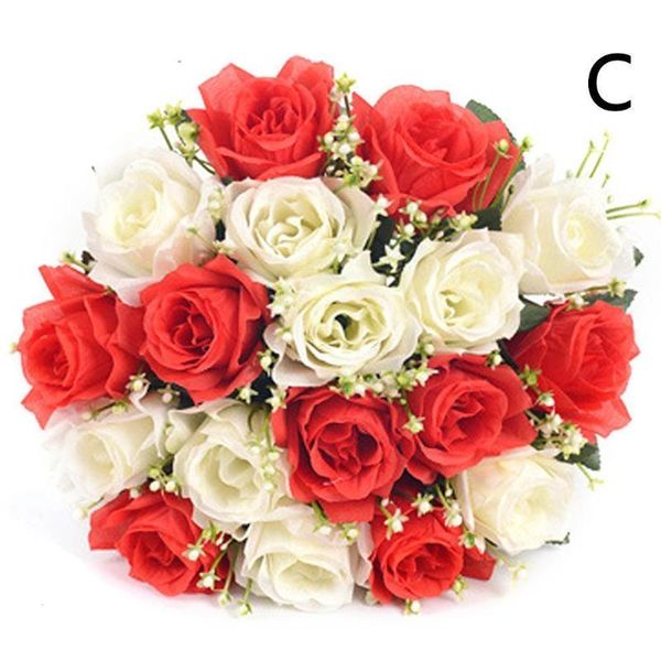 decorative flowers & wreaths 1 bouquet 18 heads artificial rose flower silk peony wedding party decoration fake e2m3
decorative flowers & wreaths 1 bouquet 18 heads artificial rose flower silk peony wedding party decoration fake e2m3