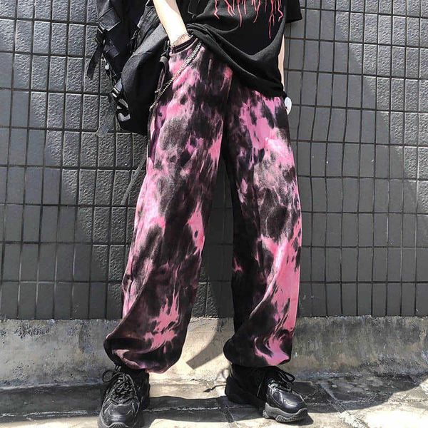 trend wide-leg sweatpants women's autumn clothing korean hip-hop tie-dye beam pants all-match loose casual 210526, Black;white
trend wide-leg sweatpants women's autumn clothing korean hip-hop tie-dye beam pants all-match loose casual 210526, Black;white