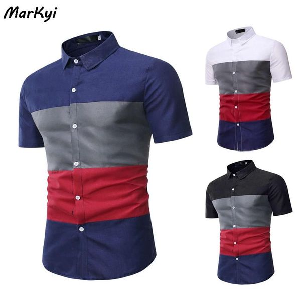men's casual shirts markyi patchwork men shirt print short sleeve hawaii male brand clothing mens blouse, White;black
men's casual shirts markyi patchwork men shirt print short sleeve hawaii male brand clothing mens blouse, White;black