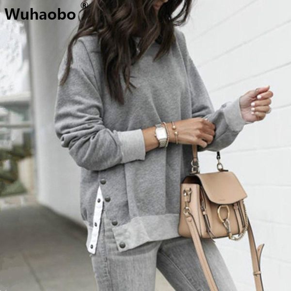 women's hoodies & sweatshirts wuhaobo autumn pullover winter warm women long sleeve secret button routine female casual gray sweatshir, Black
women's hoodies & sweatshirts wuhaobo autumn pullover winter warm women long sleeve secret button routine female casual gray sweatshir, Black