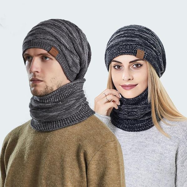 berets jiayan winter women's hat scarf knitted bonnet hats neck warm cap solid casual clothing 2021, Blue;gray
berets jiayan winter women's hat scarf knitted bonnet hats neck warm cap solid casual clothing 2021, Blue;gray