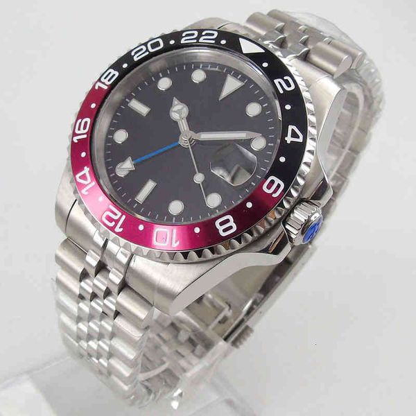 dreamrui black dial sapphire 40mm glass light-emitting blur jubilee gmt automatic clock, Slivery;brown
dreamrui black dial sapphire 40mm glass light-emitting blur jubilee gmt automatic clock, Slivery;brown