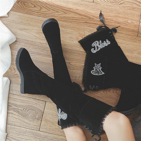 boots 2021 autumn winter women' frosted over-the-knee women's bowknot lace lace-up letter thickening cotton long women, Black
boots 2021 autumn winter women' frosted over-the-knee women's bowknot lace lace-up letter thickening cotton long women, Black