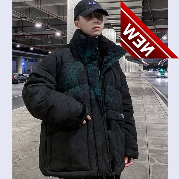 reflective new down jacket men 2021 casual stand collar padded puffer hip hop fashion black warm winter coat techwear
reflective new down jacket men 2021 casual stand collar padded puffer hip hop fashion black warm winter coat techwear
