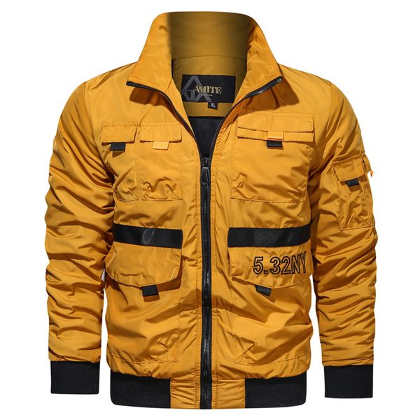 men's autumn winter casual outwear pure color zipper breathable flight jacket coat, Black;brown
men's autumn winter casual outwear pure color zipper breathable flight jacket coat, Black;brown