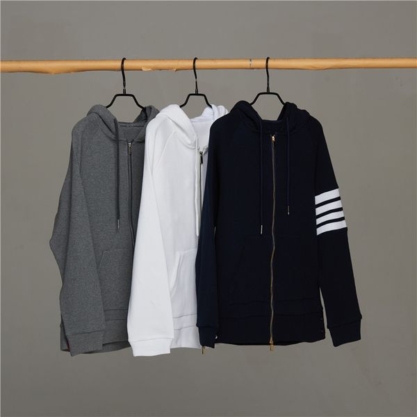 ftb waffle zipper autumn new tb sweater coat men's four bar loose hoodie women's top, Black
ftb waffle zipper autumn new tb sweater coat men's four bar loose hoodie women's top, Black