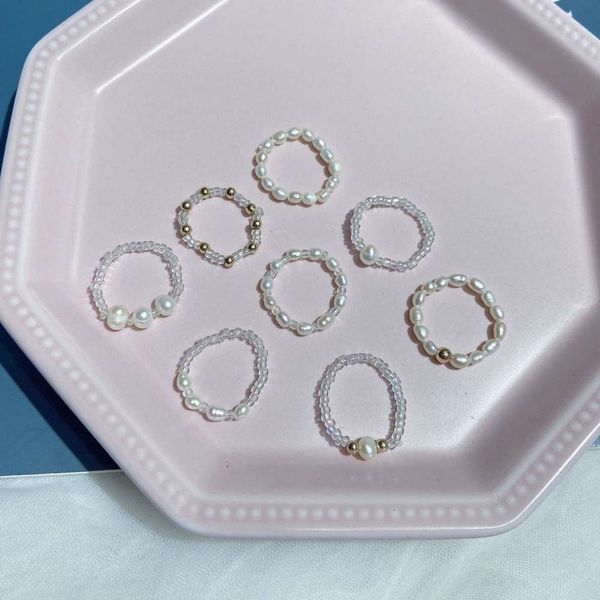 ring personality pearl natural fresh water st bead elastic ins minority girl heart, Silver
ring personality pearl natural fresh water st bead elastic ins minority girl heart, Silver