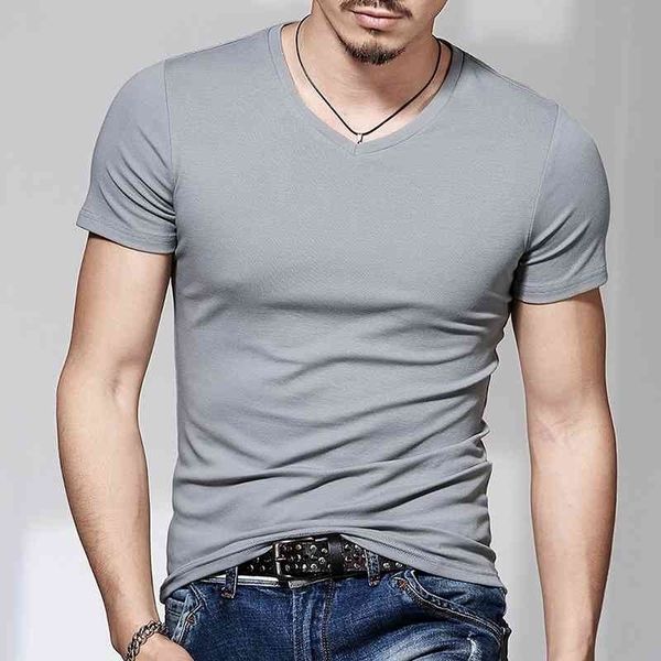 new men round collar short sleeve t-shirt v-neck pure color t-shirt and a half sleeve t-shirt cultivate one's morality is tight 210329, White;black
new men round collar short sleeve t-shirt v-neck pure color t-shirt and a half sleeve t-shirt cultivate one's morality is tight 210329, White;black