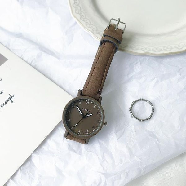 wristwatches retro vintage leather women watches 2021 ulzzang fashion brand ladies quartz simple number female clock w9834, Slivery;brown
wristwatches retro vintage leather women watches 2021 ulzzang fashion brand ladies quartz simple number female clock w9834, Slivery;brown
