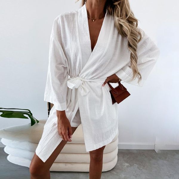 casual dresses women's v-neck kimono cardigan mini dress white cotton linen long sleeve sashes lace up women 2021 summer loose, Black;gray
casual dresses women's v-neck kimono cardigan mini dress white cotton linen long sleeve sashes lace up women 2021 summer loose, Black;gray