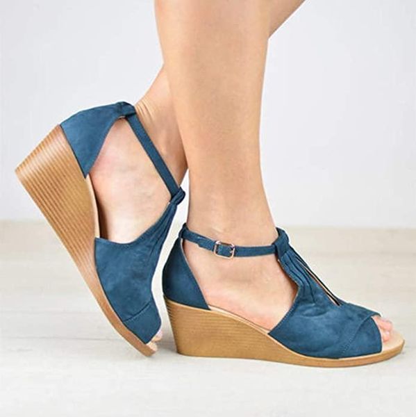 sandals women summer platform fashion buckle wedges fish mouth peep toe shoes woman lady casual chaussures, Black
sandals women summer platform fashion buckle wedges fish mouth peep toe shoes woman lady casual chaussures, Black