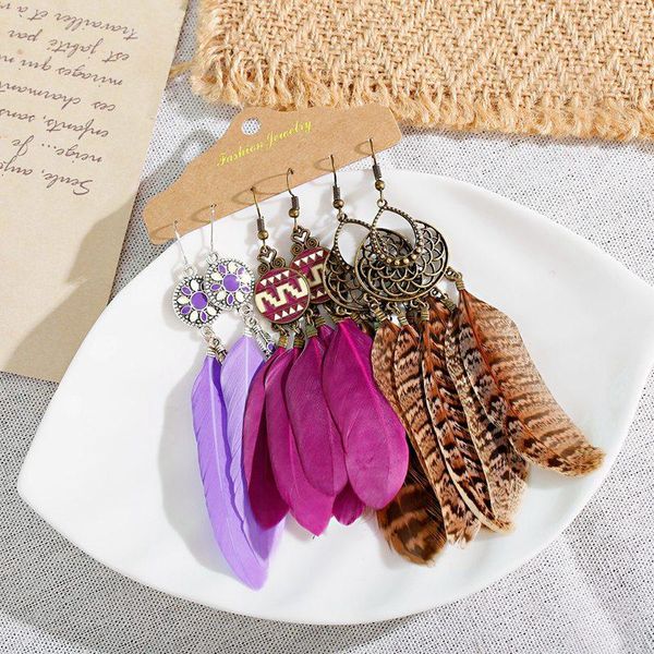 dangle & chandelier ethnic long bohemia purple feather earrings for women flower gypsy hippie boucle d'oreille, Silver
dangle & chandelier ethnic long bohemia purple feather earrings for women flower gypsy hippie boucle d'oreille, Silver