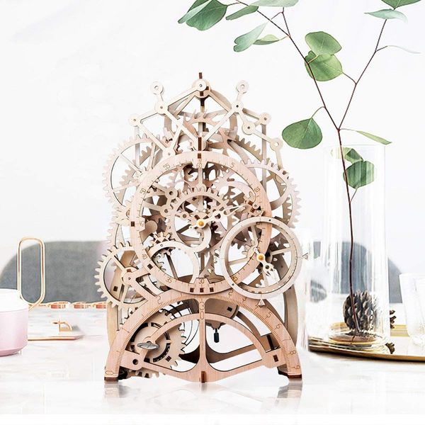 rokr diy 3d wooden puzzle mechanical gear drive pendulum clock assembly model building kit toys for children lk501
rokr diy 3d wooden puzzle mechanical gear drive pendulum clock assembly model building kit toys for children lk501