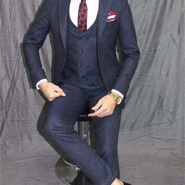 men's suits & blazers navy blue smoke male tweed suit -fashioned groom tuxedo men's custom-made clothing thin fitting groomsmen 3-, White;black
men's suits & blazers navy blue smoke male tweed suit -fashioned groom tuxedo men's custom-made clothing thin fitting groomsmen 3-, White;black