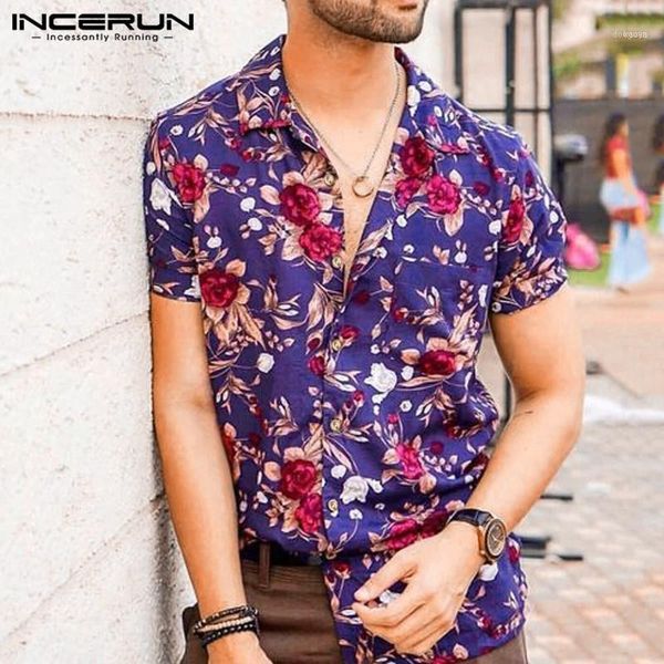 men fashion shirts short sleeve lapel brand blouse flower printed hawaiian summer breathable causal hombre blusas1, White;black
men fashion shirts short sleeve lapel brand blouse flower printed hawaiian summer breathable causal hombre blusas1, White;black