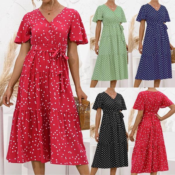 casual dresses women v neck short sleeve print summer big size bandage midi beach loose black dress vestidos playeros 2021 robe femme, Black;gray
casual dresses women v neck short sleeve print summer big size bandage midi beach loose black dress vestidos playeros 2021 robe femme, Black;gray