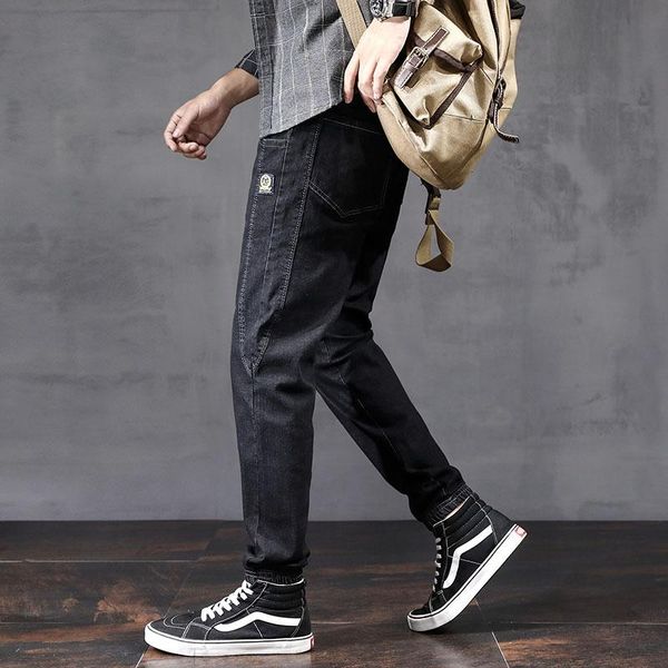 men's jeans drawstring harem for mens korean fashion trends harajuku streetwear teen baggy denim pencil pants distressed male clothing, Blue
men's jeans drawstring harem for mens korean fashion trends harajuku streetwear teen baggy denim pencil pants distressed male clothing, Blue