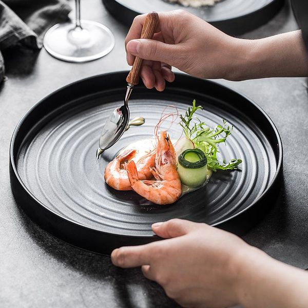 dishes & plates black dinner dining cake round serving salad ceramic pasta plat salade utensils kitchen eh60sp
dishes & plates black dinner dining cake round serving salad ceramic pasta plat salade utensils kitchen eh60sp