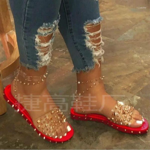 sandals hkxn women's summer european and american rivet plus size flat slippers t0211 98ig, Black
sandals hkxn women's summer european and american rivet plus size flat slippers t0211 98ig, Black