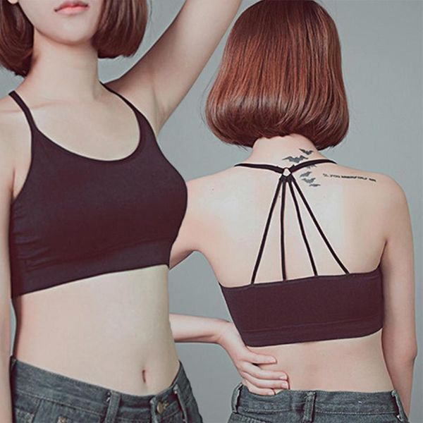 gym clothing women strappy sports yoga bra padded spaghetti wirecami yes o-neck solid black, white, White;black
gym clothing women strappy sports yoga bra padded spaghetti wirecami yes o-neck solid black, white, White;black